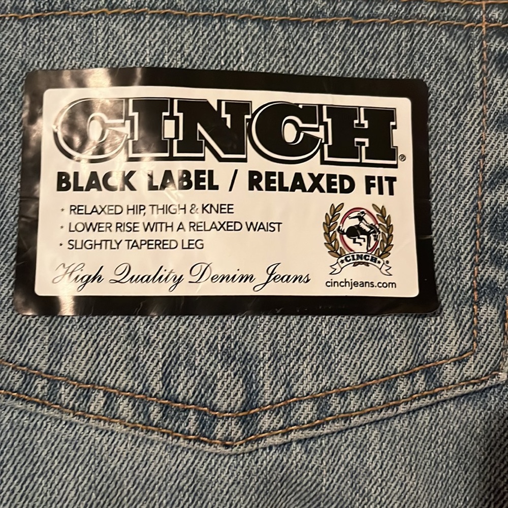Cinch Mens Black Label/ Relaxed fit jeans - Picture 3 of 3